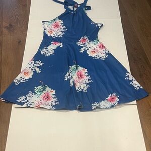 Floral Blue Dress